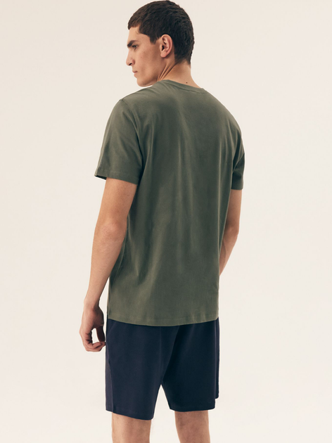 Piżama męska z szortami i krótkim rękawem letnia bawełniana Henderson Dare 42634-87X 2XL Zielona (5903972399255) - obraz 2