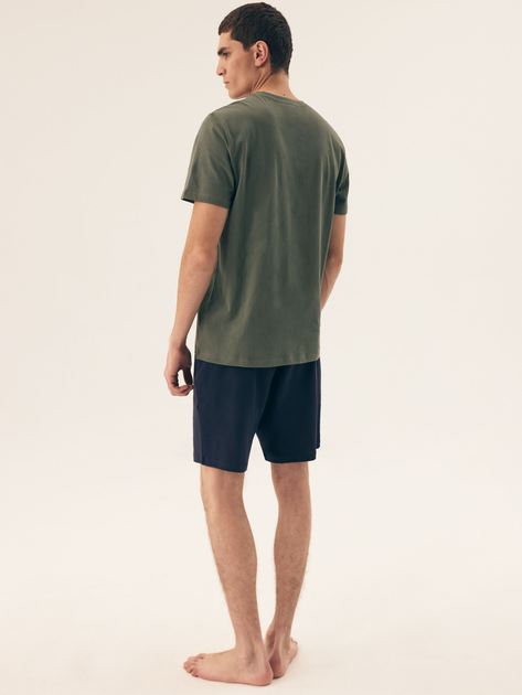 Piżama męska z szortami i krótkim rękawem letnia bawełniana Henderson Dare 42634-87X 3XL Zielona (5903972399248) - obraz 4