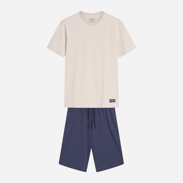 Piżama męska z szortami i krótkim rękawem letnia bawełniana Henderson Dive 42633-00X 3XL Biała (5903972399149) - obraz 8