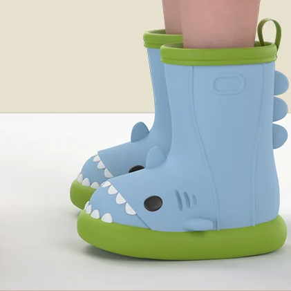 Гумові чоботи Baby Crayon Blue Shark, 18 см - Фото 4 Гумові чоботи Baby Crayon Blue Shark, 18 см - зображення 4