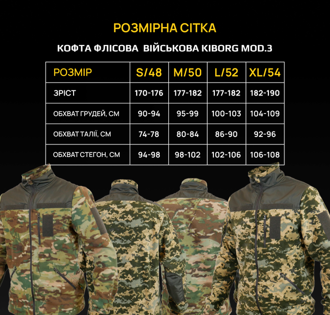 Кофта флисовая военная pixel mod. 3 48 (S) - изображение 3