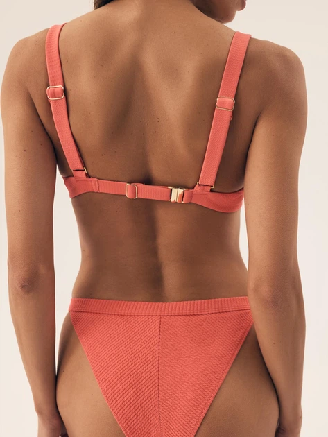 Strój kąpielowy dwuczęściowy damski z wysokim stanem Esotiq Como 42912-32X S Czerwony (5903972573075) - obraz 5