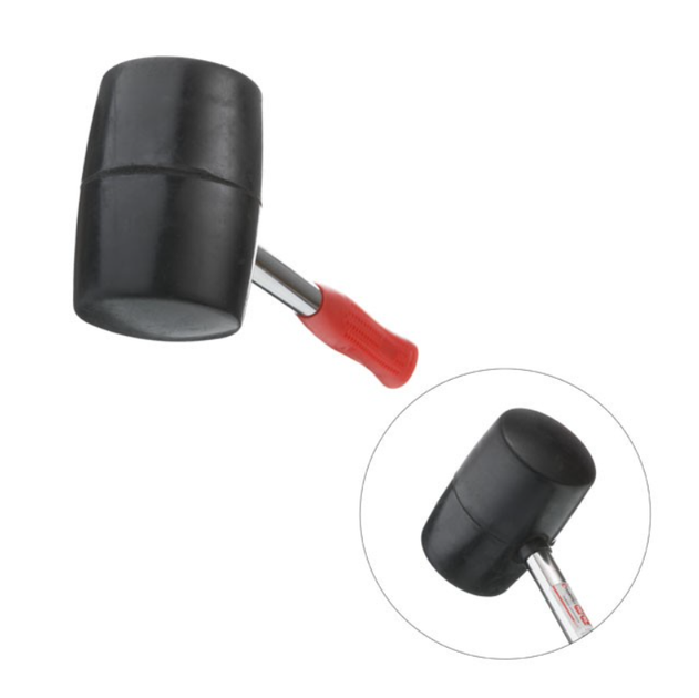 Киянка Intertool 900 г х 90 мм черная ручка металл (HT-0233) - Фото 2 Киянка Intertool 900 г х 90 мм черная ручка металл (HT-0233) - изображение 2