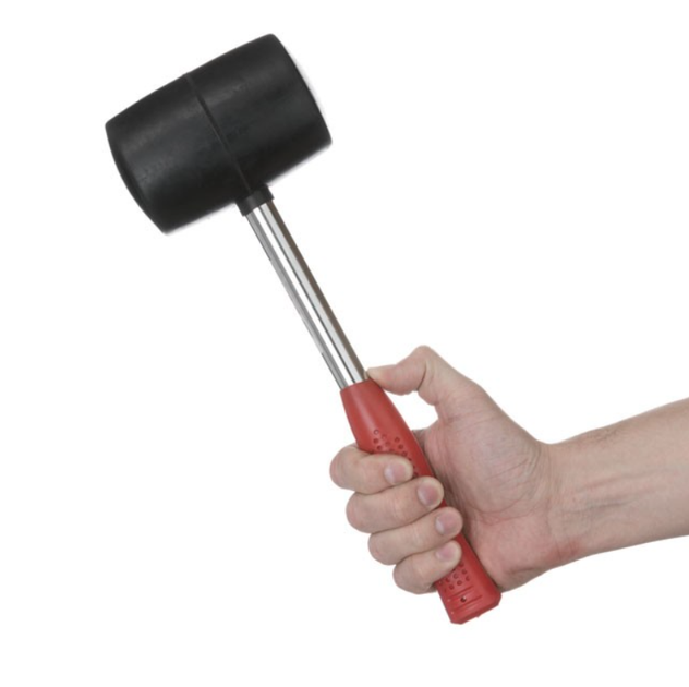 Киянка Intertool 900 г х 90 мм черная ручка металл (HT-0233) - Фото 3 Киянка Intertool 900 г х 90 мм черная ручка металл (HT-0233) - изображение 3
