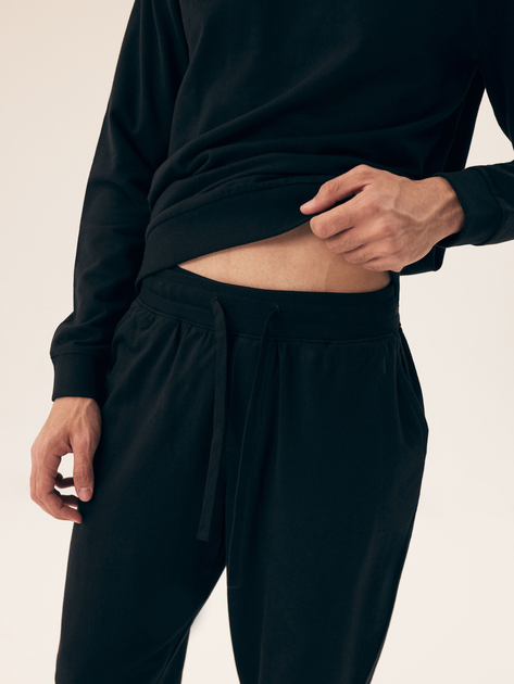 Piżama męska z długimi spodniami i długim rękawem bawełniana Henderson Musk 43043-99X 3XL Czarna (5903972392867) - obraz 3