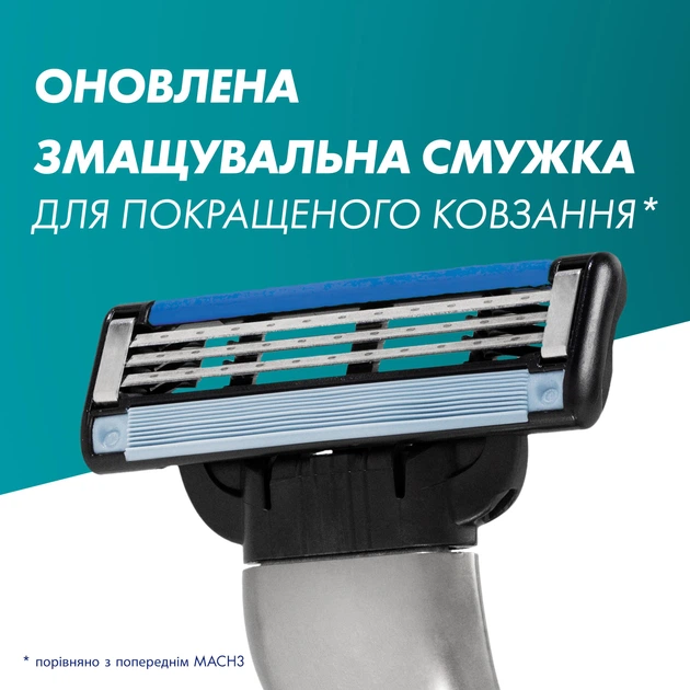 Змінні картриджі для гоління (леза) чоловічі Gillette Mach3 10 шт + Змінні картриджі для гоління (леза) чоловічі Gillette Mach3 Charcoal 5 шт (8700216876094) - зображення 5