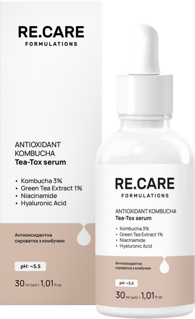 アイケア RK Антиоксидантна сироватка Recare Antioxidant Kombucha Tea-Tox Serum