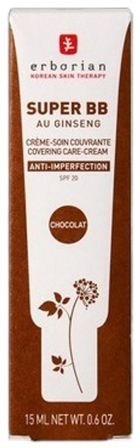 BB-крем Erborian Super BB Au Ginseng з SPF захистом Chocolat 15 мл (8809255787245) - зображення 4