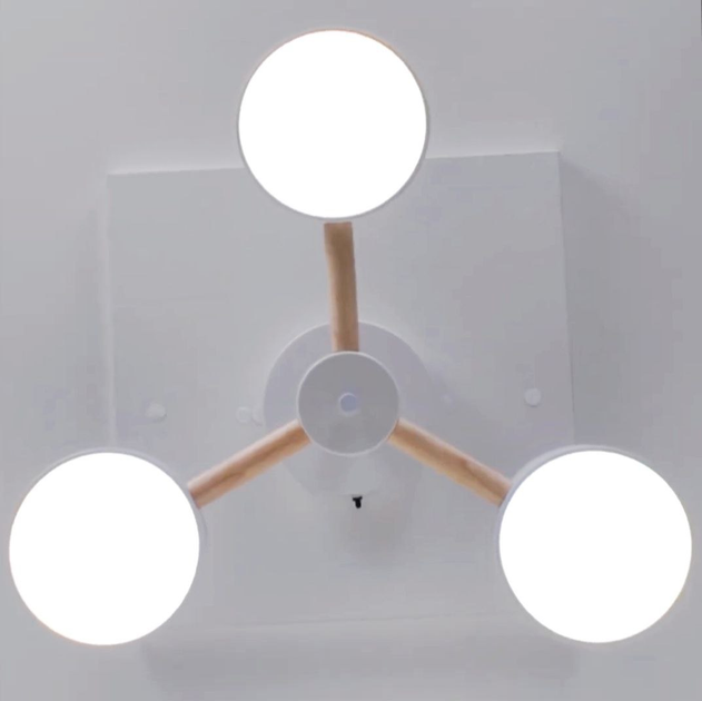 Люстра AL6193 ARD SCANDY 40Вт LED белая с деревом Ardero 3000-6500К 3200Lm светодиодная с пультом Ø580х160мм - Фото 6 Люстра AL6193 ARD SCANDY 40Вт LED белая с деревом Ardero 3000-6500К 3200Lm светодиодная с пультом Ø580х160мм - изображение 6