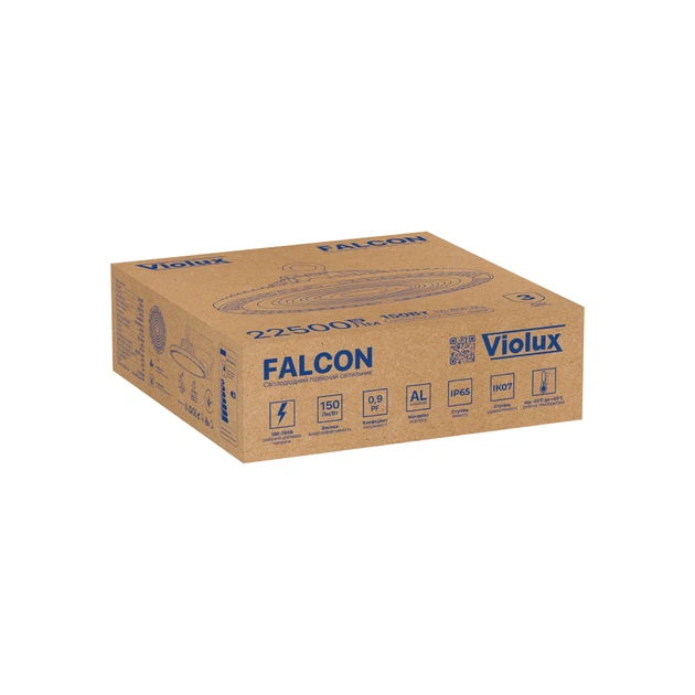 Светильник LED подвесной ДСП VIOLUX 150W 22500Lm 5000K IP65 ( 430302 ) - изображение 4