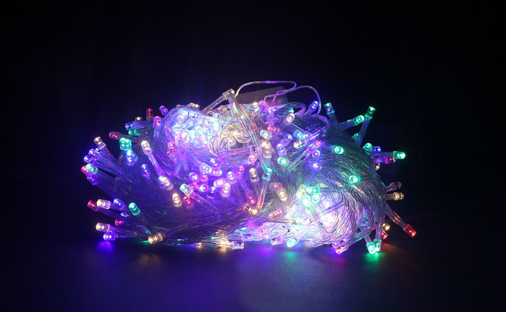 Гирлянда с прозрачным проводом 500LED 38 м Мультицветная – фото, отзывы ...