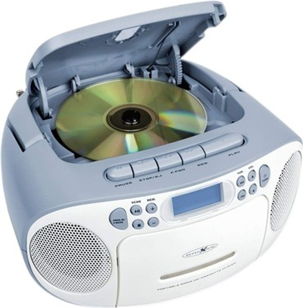 Магнітола Reflexion RCR2260 Boombox White/Blue (4260035678391) - зображення 4