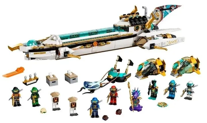 Конструктор NINJAGO Підводний дарунок з безліччю цікавих функцій 1159 деталей (60086) - зображення 4