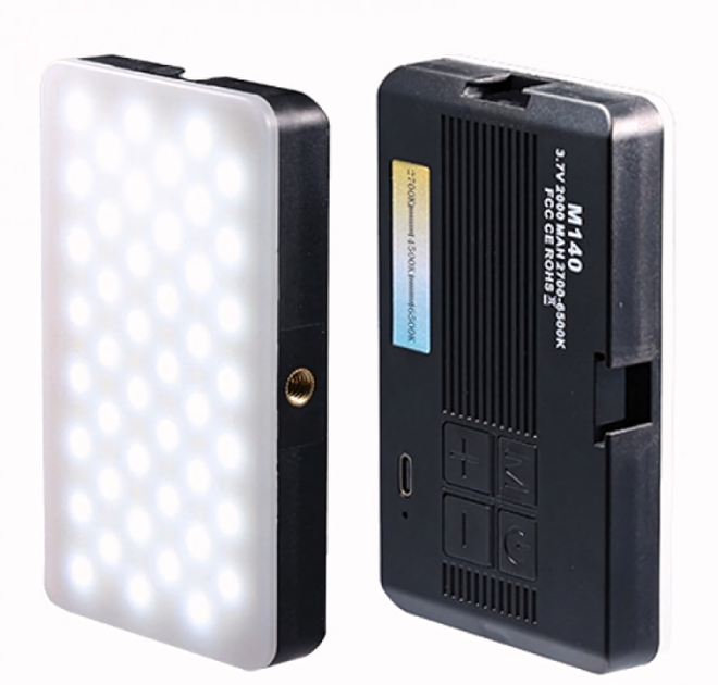 Портативне RGB підсвічування M140 із затискачем (12×7 см, 2700-6500K, Ra85+) - Фото 2 Портативне RGB підсвічування M140 із затискачем (12×7 см, 2700-6500K, Ra85+) - зображення 2