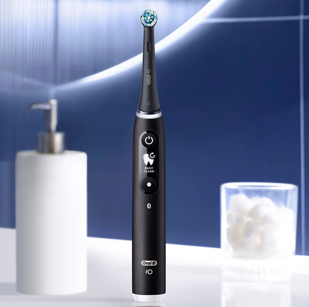 Набір електричних зубних щіток Oral-B iO Series 6 Black Lava/Pink Sand - зображення 3