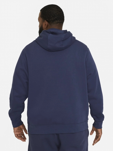 Bluza męska z kapturem Nike M Nsw Club Hoodie Po Bb BV2654-410 M Granatowa - obraz 2