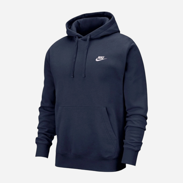 Худі бавовняне утеплене чоловіча Nike M Nsw Club Hoodie Po Bb BV2654-410 S Темно-синє (193147705409) - зображення 6