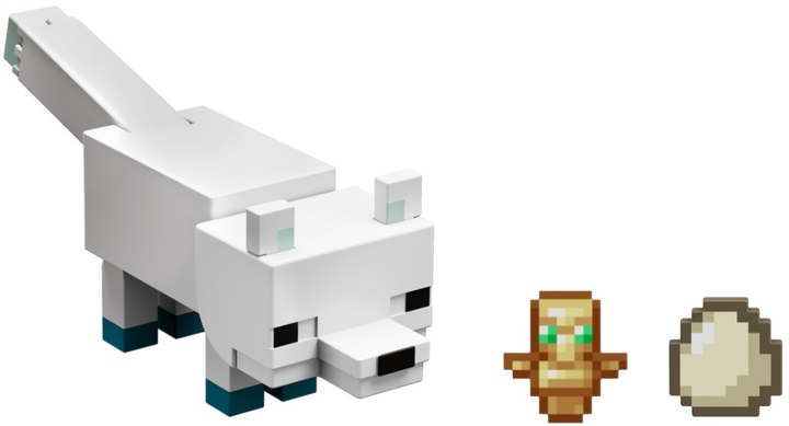Набір Mattel Minecraft Arctic Fox Фігурка базова + аксесуар (0194735194483) - зображення 4