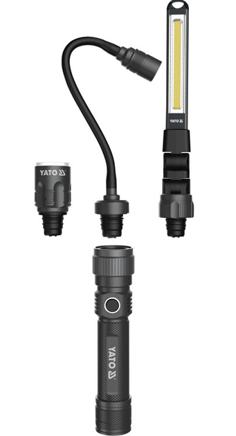 Lampa warsztatowa 3 w 1 YATO w walizce 380 lm (YT-08521) - obraz 1