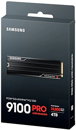SSD диск Samsung 9100 PRO with Heatsink 4TB M.2 PCIe 5.0 x4 NVMe
