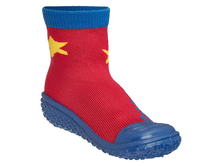 Носки-тапочки трикотаж с антискользящей гибкой подошвой для мальчика Playshoes LIDL 462432 20-21 Комбинированный 