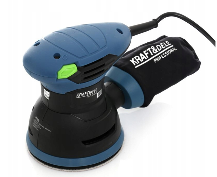 Шліфмашина ексцентрикова Kraft&Dele KD1684-Z 1100 Вт 125 мм для шліфування дерева, металу та оздоблювальних робіт - Фото 7 Шліфмашина ексцентрикова Kraft&Dele KD1684-Z 1100 Вт 125 мм для шліфування дерева, металу та оздоблювальних робіт - зображення 7