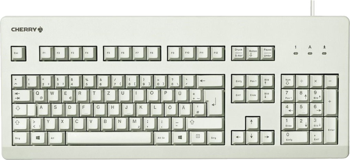 Клавіатура дротова Cherry G80-3000 Cherry MX Blue USB Grey (G80-3000LSCEU-0) - зображення 1
