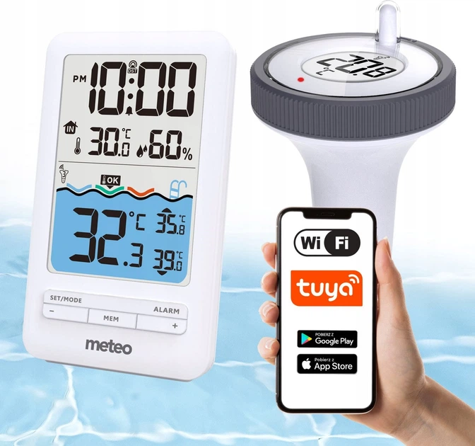 Плаваючий термометр для басейну Meteo TB3 WiFi (05TB3) - зображення 9