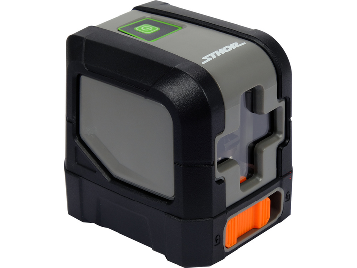 Niwelator laserowy STHOR samopoziomujący krzyzowy zielony ± 3mm / 10m (18002_sth) - obraz 3