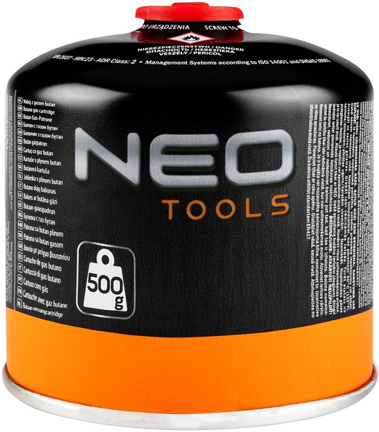 Palnik gazowy NEO Tools turystyczny + 2 naboje z gazem 20-060 (5907558495263) - obraz 4