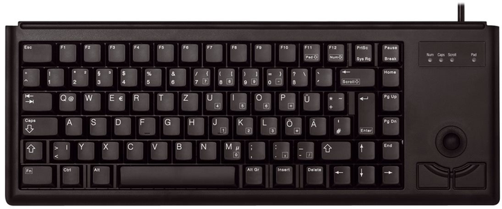 Klawiatura przewodowa Cherry G84-4400 PS/2 Black (G84-4400LPBEU-2) - obraz 1