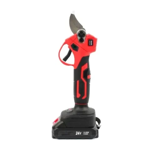 Аккумуляторный секатор DUP364 Red (24V, 5.0Ah) — Мощный комплект: 2 усиленных АКБ и кейс - изображение 2