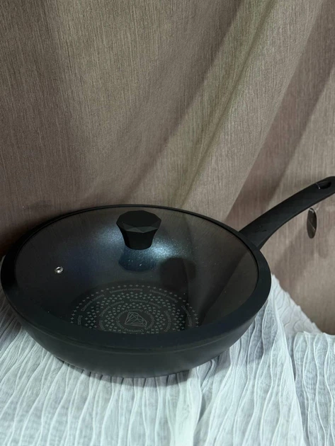 Сковорода WOK/ВОК Edenberg из алюминия с алмазным антипригарным покрытием 30 см - изображение 4