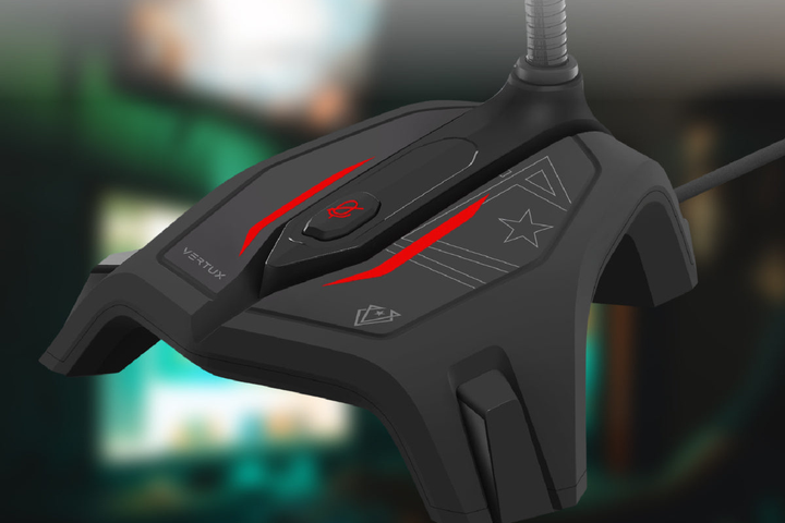 Mikrofon Vertux Streamer-2 LED USB Black (MICSTREAMER2) - obraz 2