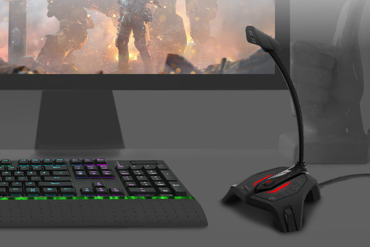 Мікрофон Vertux Streamer-2 LED USB Black (MICSTREAMER2) - зображення 3