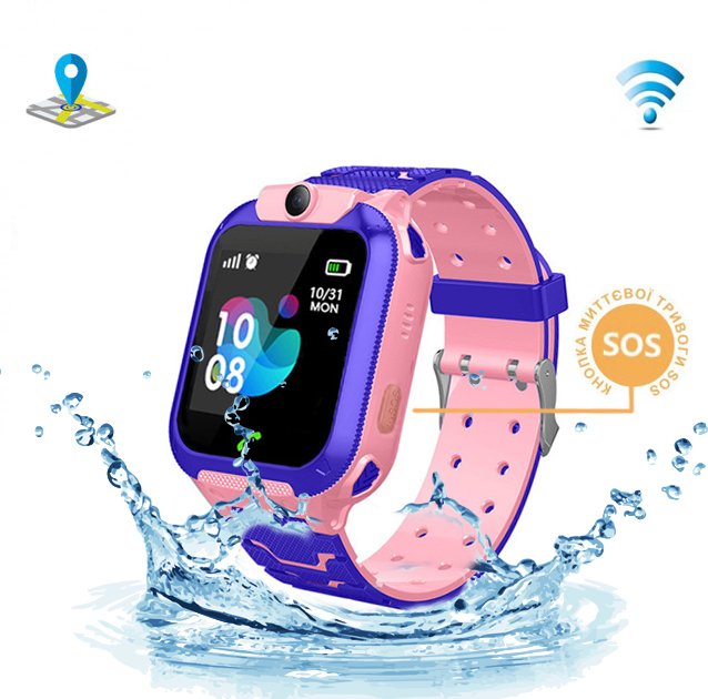 Дитячий смарт годинник телефон Uwatch CW5Z SIM карта, GPS, камера, SOS, вологозахист Pink - зображення 8
