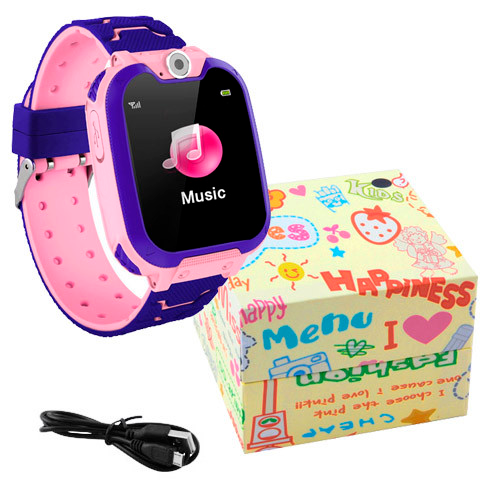 Дитячий смарт годинник телефон Uwatch CW5Z SIM карта, GPS, камера, SOS, вологозахист Pink - зображення 10