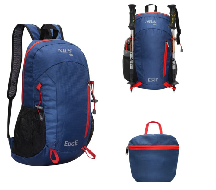 Рюкзак туристичний Nils Camp Edge NC1724 22L Темно-синій (5907695554113) - зображення 6