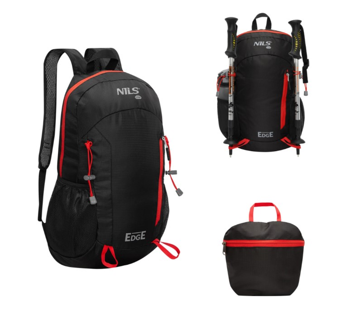Рюкзак туристичний Nils Camp Edge NC1724 22L Чорний (5907695554106) - зображення 6