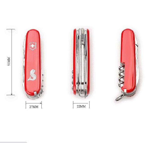 Швейцарський ніж Victorinox Angler 91 мм, набір 11 в 1, модель Vx13653.72 - зображення 3