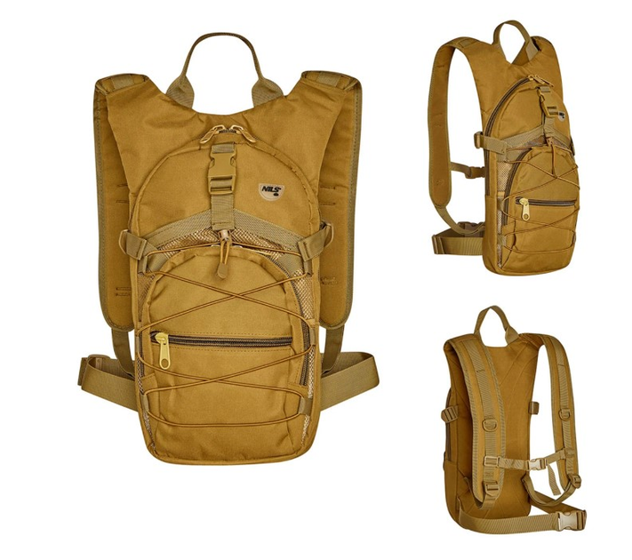 Рюкзак тактичний Nils Camp Crab NC1732 15L Коричневий (5907695546422) - зображення 5
