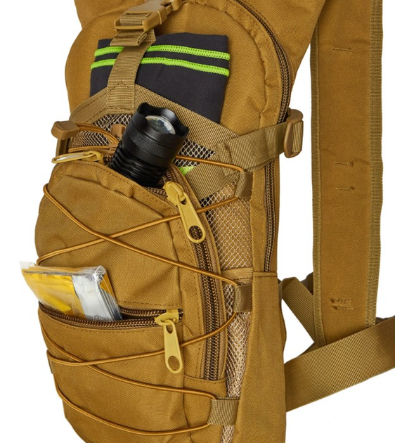 Рюкзак тактичний Nils Camp Crab NC1732 15L Коричневий (5907695546422) - зображення 7