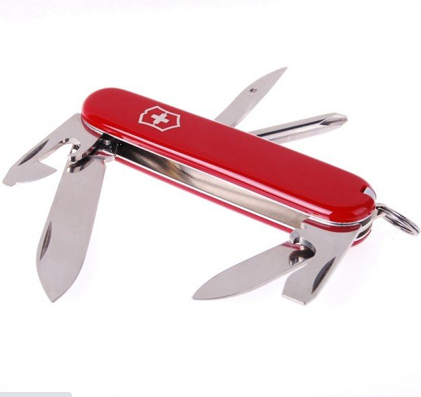 Компактний швейцарський ніж Victorinox Tinker — 12 інструментів, 84 мм, червоний корпус - зображення 4