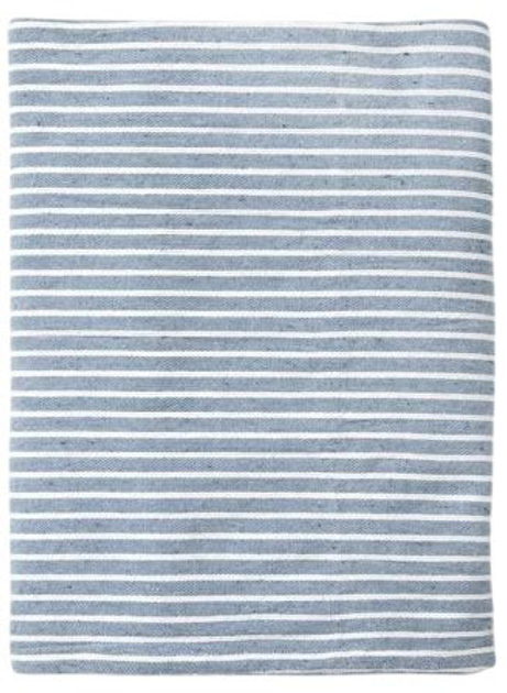 Narzuta Homla Maisie denimowa w paski ecru 200 x 220 cm (5906496715860) - obraz 1