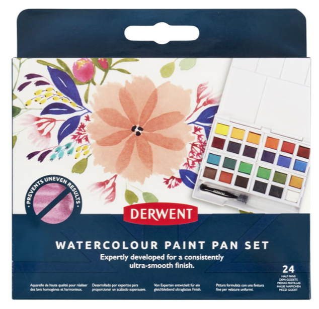 Набор акварельных красок Derwent Watercolour 24 шт (5028252642439) - изображение 2