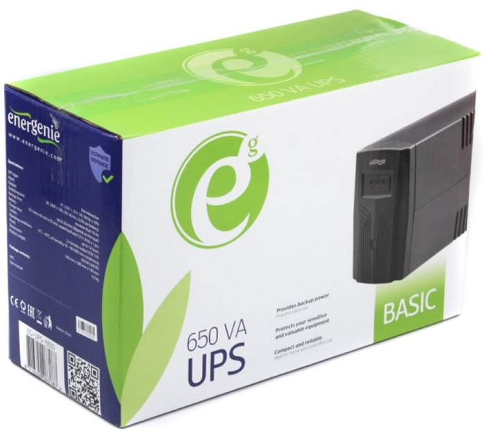 UPS EnerGenie Basic 650 VA (EG-UPS-B650) (955555906156599) - Outlet - obraz 3
