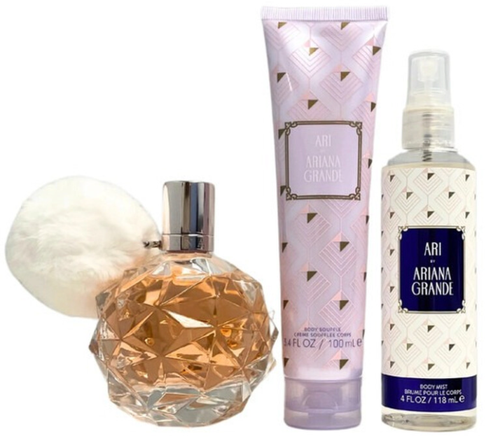 Zestaw damski Ariana Grande Ari Woda perfumowana 100 ml + Balsam do ciała 100 ml + Mgiełka do ciała 118 ml (810101504631) - obraz 1