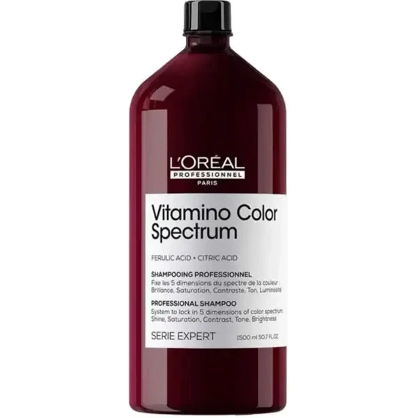 Шампунь для блеска и сохранения цвета волос L'Oréal Vitamino Color Spectrum 1500 мл - Фото 1 Шампунь для блеска и сохранения цвета волос L'Oréal Vitamino Color Spectrum 1500 мл - изображение 1