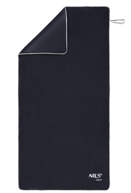 Рушник NILS AQUA NAR14 з мікрофібри frotte 160 x 80 см Чорний (5908261680120) - зображення 2