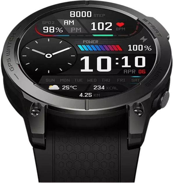 Smartwatch Zeblaze Stratos 3 Abyss Black (Zeb000008) - obraz 4